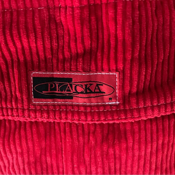 Vintage, red, wide leg, corduroy pants! - Picture 3 of 7